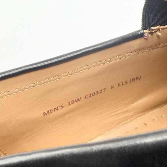 COLE HAAN GRAND OS Men's Dress Shoes Moc Toe Loafers Black Leather - US 15 Wide - Picture 8 of 13